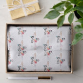 Seien Sie tapfer Pfeil mit Blume Seidenpapier (Geschenk)