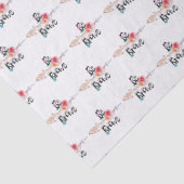 Seien Sie tapfer Pfeil mit Blume Seidenpapier (Detail)