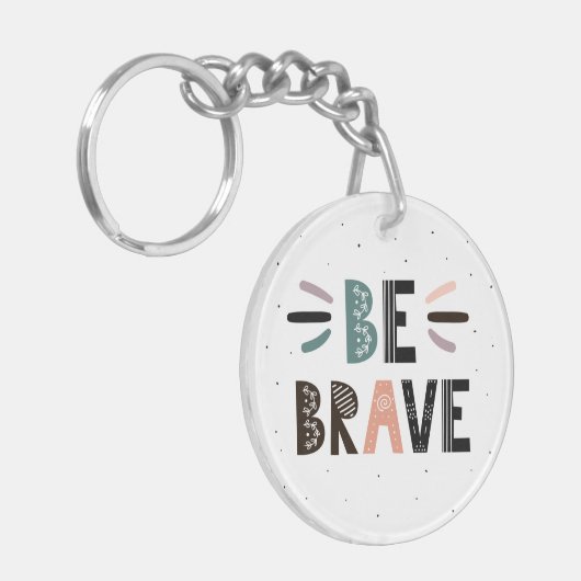 Seien Sie tapfer Schlüsselanhänger (Vorderseite links)