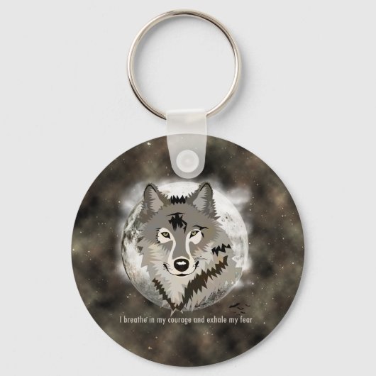 Seien Sie tapfer Schlüsselanhänger (Vorderseite)