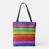 SEIEN SIE TAPFER. Seien Sie stark. - Regenbogen - Tasche (Rückseite)