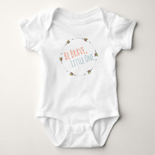 Seien Sie tapfer Stamm Arrow Boho Aquamarin Coral Baby Strampler