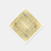 Seien Sie tapfer, Tribal Baby Dusche Serviette (Ecke)