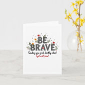 Seien Sie tapfer und machen Sie sich eine gute Gru Karte (Gelbe Blume)