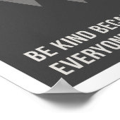 Seien Sie tapfer, weil 11"x14" Art Print Poster (Ecke)