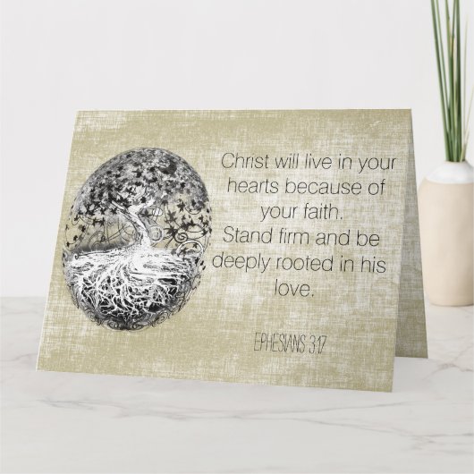 Seien Sie tief in seiner Liebe Christlich Danke (Vorderseite)