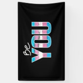 Seien Sie - Trans-weiß Banner (Vertikal)