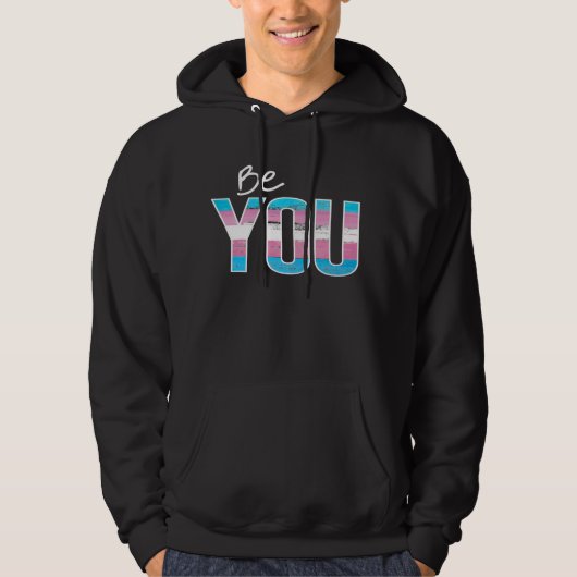 Seien Sie - Trans-weiß Hoodie (Vorderseite)