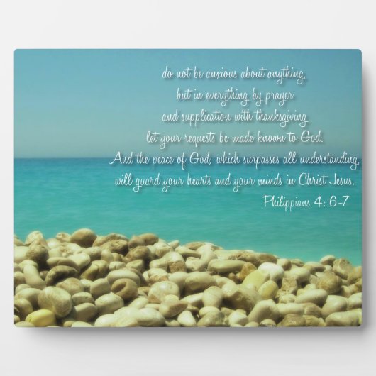 Seien Sie über nichts besorgt Fotoplatte (Vorderseite)