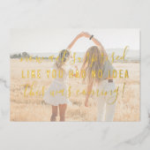 Seien Sie überrascht, dass meine Bridesmaid lustig Folieneinladung (Vorderseite)