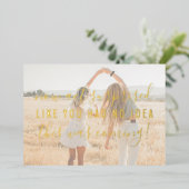 Seien Sie überrascht, dass meine Bridesmaid lustig Folieneinladung (Stehend vorne)