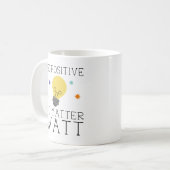 Seien Sie unabhängig von der Watt-Zahl positiv Kaffeetasse (Vorderseite Links)