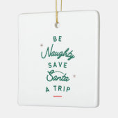 Seien Sie unartig Keramikornament (Links)