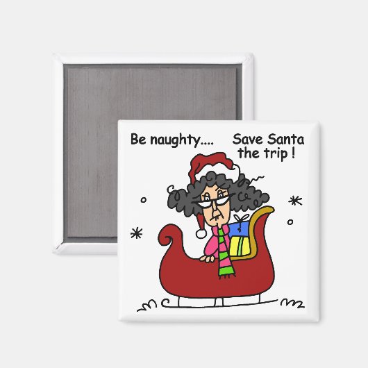 Seien Sie unartig Magnet (Vorderseite/Rückseite)