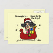 Seien Sie unartig Postkarte (Vorne/Hinten)