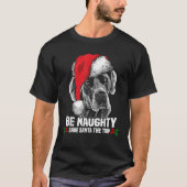 Seien Sie unheimlich Gerettet Santa Great Dane Xma T-Shirt (Vorderseite)