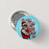 Seien Sie unheimlich Gerettet Santa The Trip-42316 Button (Vorne & Hinten)