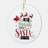 Seien Sie unheimlich Gerettet Weihnachts-Weihnacht Keramik Ornament (Links)