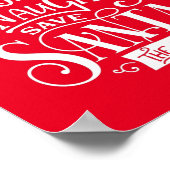 Seien Sie unheimlich Gerettet Weihnachts-Weihnacht Poster (Ecke)