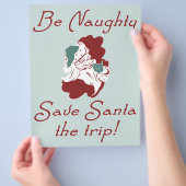 Seien Sie unheimlich Santa Flyer (Hand)