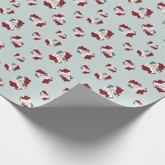 Seien Sie unheimlich Santa Geschenkpapier (Ecke)