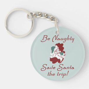 Seien Sie unheimlich Santa Schlüsselanhänger