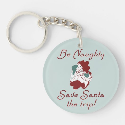 Seien Sie unheimlich Santa Schlüsselanhänger (Vorderseite)