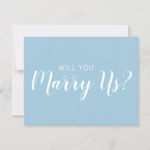Seien Sie unser Beamter Wedding Marry Us Dusty B Einladung