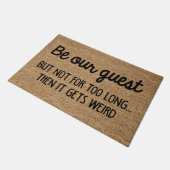 Seien Sie unser Gast Fußmatte (Schrägansicht)