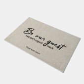 Seien Sie unser Gast Fußmatte (Schrägansicht)