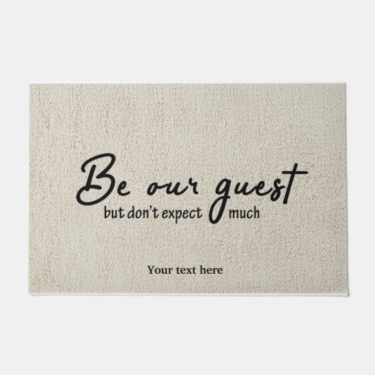 Seien Sie unser Gast Fußmatte (Vorderseite)
