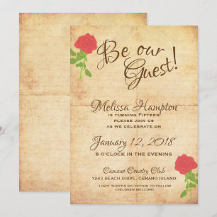 Seien Sie unser Gast Messe Birthday Einladung