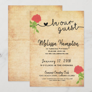 Seien Sie unser Gast Messe Birthday Einladung