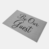 Seien Sie unser Gast moderne und elegante Willkomm Fußmatte (Schrägansicht)