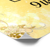 Seien Sie unser Gast Princess Birthday Welcome Sig Poster (Ecke)