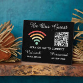 Seien Sie unser Gast Qr Code Wifi Network & Passwo Fotoplatte (Seite)