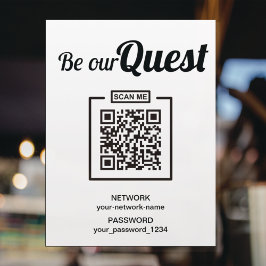 Seien Sie unser Gast Scan zu Connect QR Code WIFI Poster
