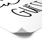 Seien Sie unser Gast Simple Quote Poster (Ecke)