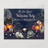 Seien Sie unser Gast, Spooky Halloween-Party Einla Postkarte (Vorderseite)