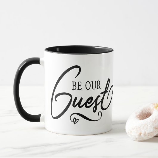 Seien Sie unser Gast Tasse (Mit Donut)