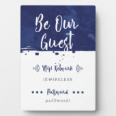 Seien Sie unser Gast - Wifi Network Plaque Fotoplatte (Vorderseite)