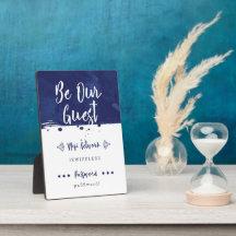 Seien Sie unser Gast - Wifi Network Plaque