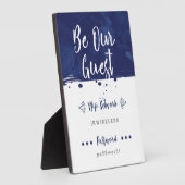 Seien Sie unser Gast - Wifi Network Plaque Fotoplatte (Seite)