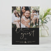 Seien Sie unser Gästebuchzettel für Hochzeiten (Stehend Vorderseite)