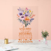 Seien Sie unser Gästeschild Acrylschild (Hochzeit)