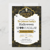 Seien Sie unser Geist Black & Gold Kostüme Party E Karte (Vorderseite)