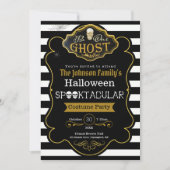 Seien Sie unser Geist Black & Gold Kostüme Party E Karte (Vorderseite)