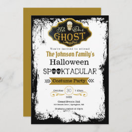 Seien Sie unser Geist Black & Gold Kostüme Party E Karte