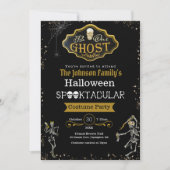 Seien Sie unser Geist tanzende Skelette Kostüm Par Karte (Vorderseite)