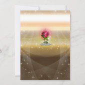 Seien Sie unser Guest Red Enchanted Magical Rote R Einladung (Rückseite)